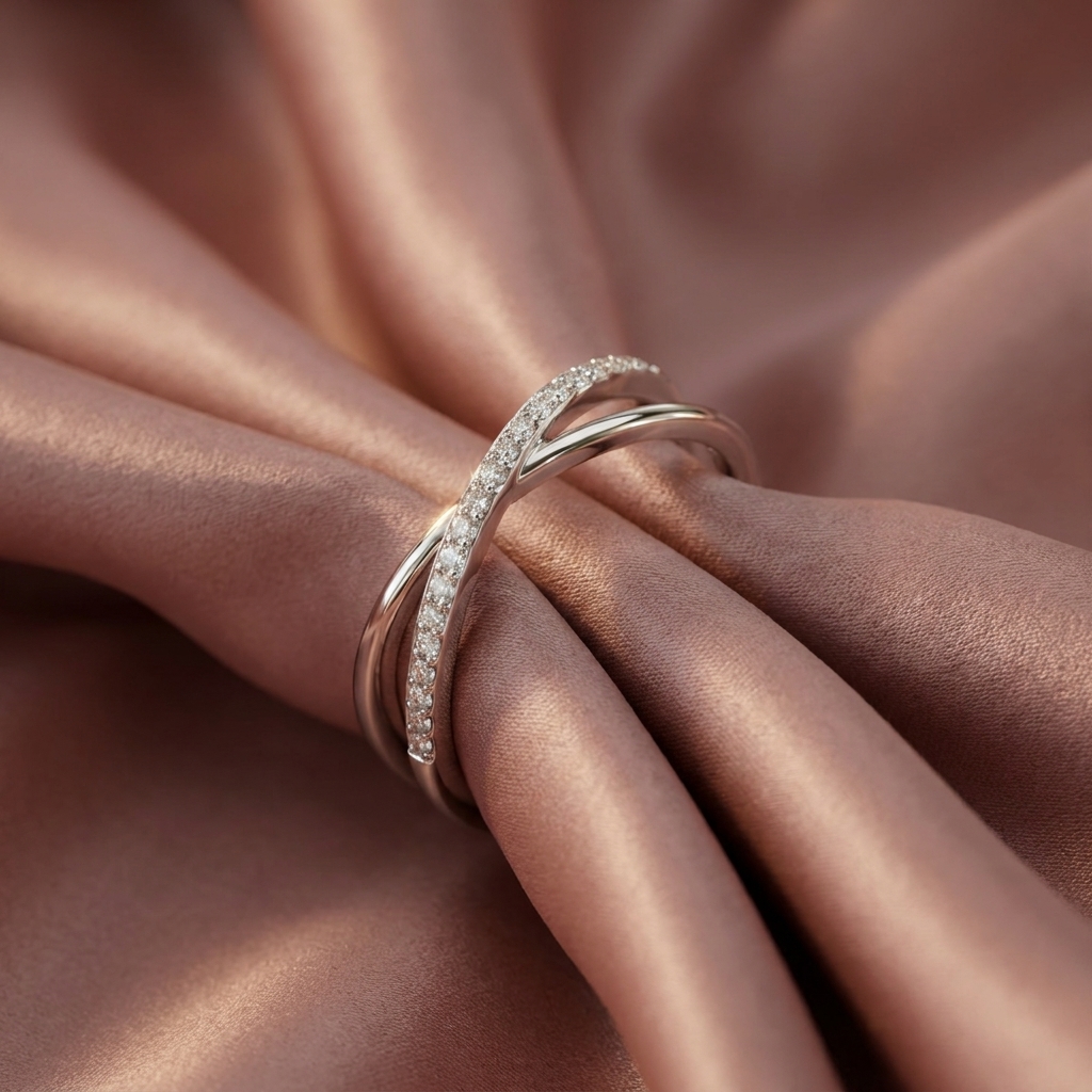 Criss-Cross Infinity Ring - Image 2