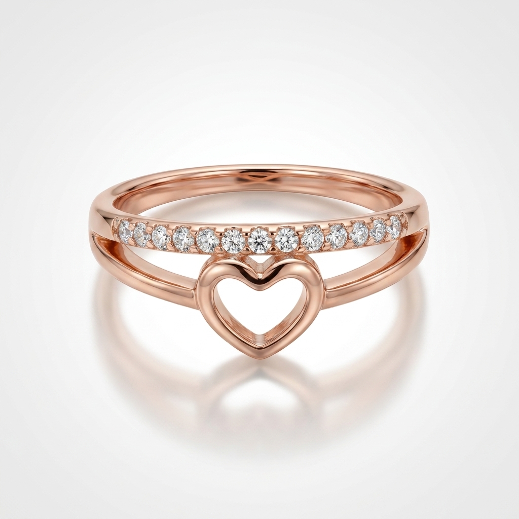 Rose Gold Heart Ring