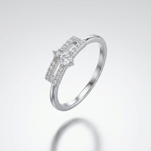 Solitaire Accent Ring