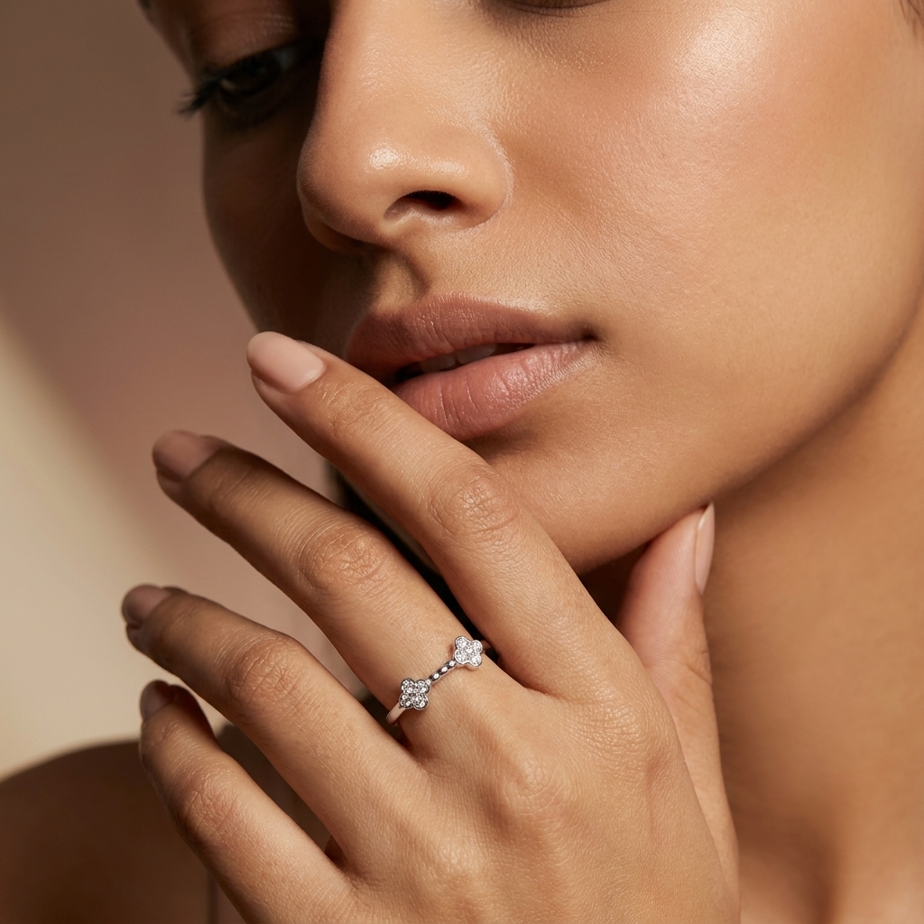 Floral Sparkle Ring - Image 3