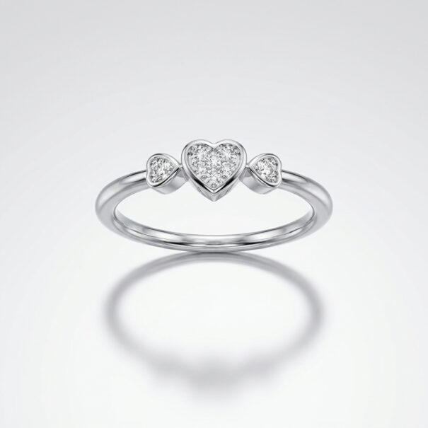 Triple Heart Ring