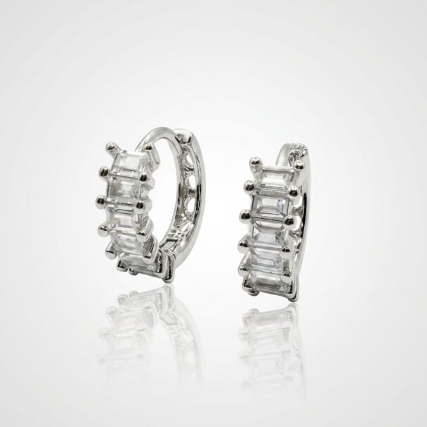 Baguette Hoop Earrings