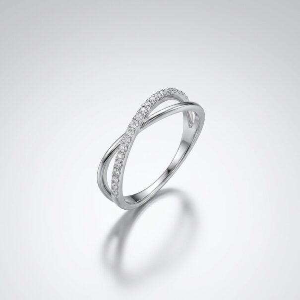 Criss-Cross Infinity Ring