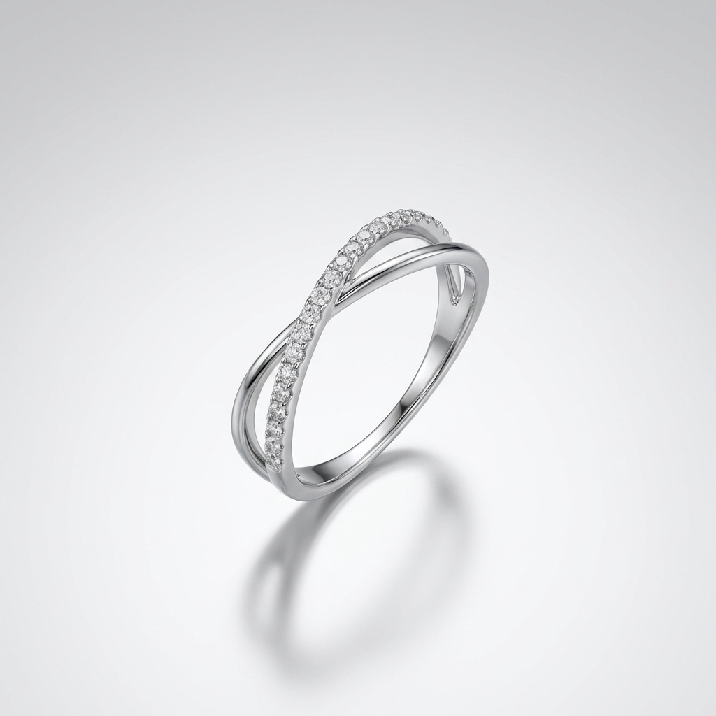 Criss-Cross Infinity Ring