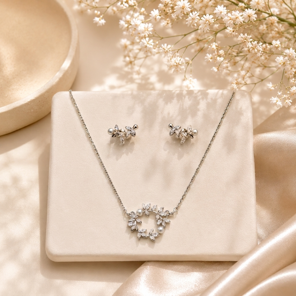 Pearl Bloom Jewellery Set - Image 4